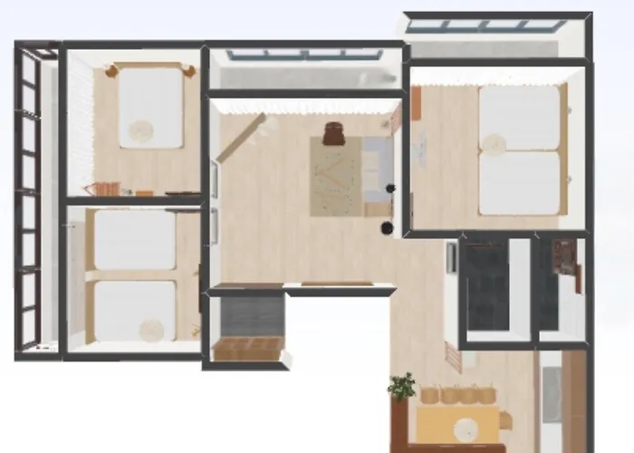 Appartement Joseon Calm, 1 Min To Station Near Hongdae, 3br, 5beds, 2baths *